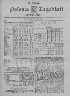 Posener Tageblatt. Handelsblatt 1899.07.21 Jg.38