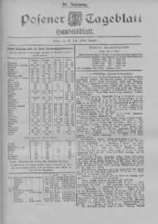 Posener Tageblatt. Handelsblatt 1899.07.27 Jg.38