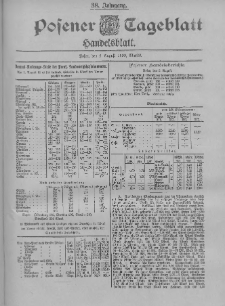Posener Tageblatt. Handelsblatt 1899.08.02 Jg.38