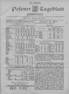 Posener Tageblatt. Handelsblatt 1899.09.29 Jg.38