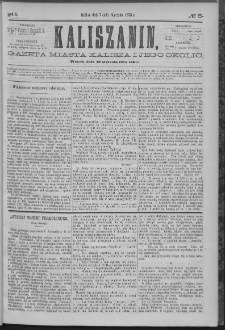 Kaliszanin : gazeta miasta Kalisza i jego okolic