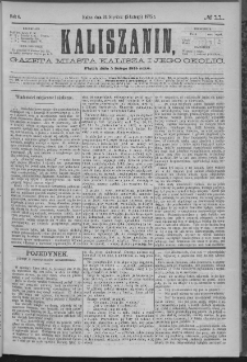 Kaliszanin : gazeta miasta Kalisza i jego okolic