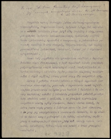 List Bronisława Piłsudskiego do Jadwigi, Marii i Władysława Zamoyskich z 3 maja 1918 na egz. art. O potrzebie jedności wśr&oacute;d stronnictw polskich etc.