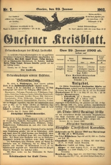 Gnesener Kreisblatt 1902.01.23 Nr7