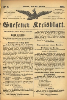Gnesener Kreisblatt 1902.01.30 Nr9