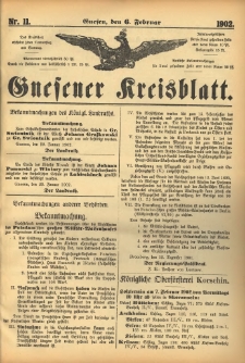 Gnesener Kreisblatt 1902.02.06 Nr11