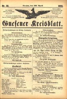 Gnesener Kreisblatt 1902.04.20 Nr32