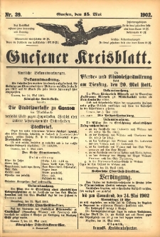 Gnesener Kreisblatt 1902.05.15 Nr39