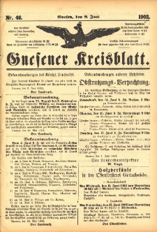 Gnesener Kreisblatt 1902.06.08 Nr46