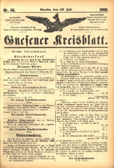 Gnesener Kreisblatt 1902.07.10 Nr55