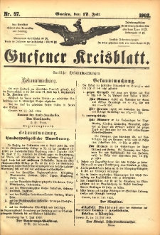 Gnesener Kreisblatt 1902.07.17 Nr57
