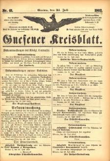Gnesener Kreisblatt 1902.07.31 Nr61