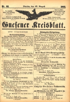 Gnesener Kreisblatt 1902.08.17 Nr66