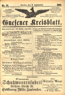 Gnesener Kreisblatt 1902.09.07 Nr72