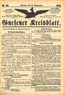 Gnesener Kreisblatt 1902.11.09 Nr90