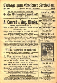 Beilage zum Gnesener Kreisblatt 1902.12.21 Nr102