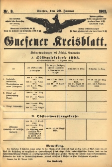 Gnesener Kreisblatt 1903.01.29 Nr9