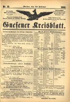 Gnesener Kreisblatt 1903.02.12 Nr13