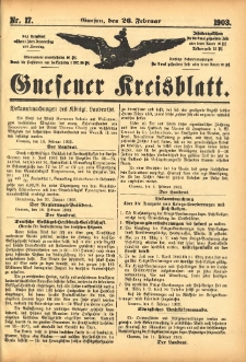 Gnesener Kreisblatt 1903.02.26 Nr17