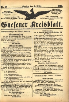 Gnesener Kreisblatt 1903.03.05 Nr19