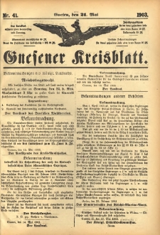 Gnesener Kreisblatt 1903.05.21 Nr41