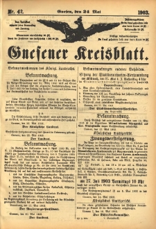 Gnesener Kreisblatt 1903.05.24 Nr42