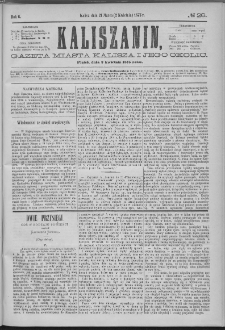 Kaliszanin : gazeta miasta Kalisza i jego okolic