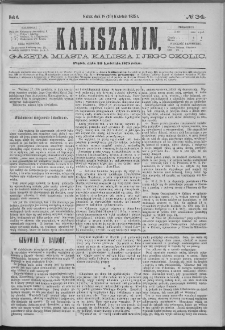 Kaliszanin : gazeta miasta Kalisza i jego okolic