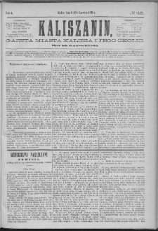 Kaliszanin : gazeta miasta Kalisza i jego okolic