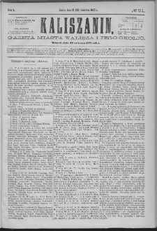 Kaliszanin : gazeta miasta Kalisza i jego okolic