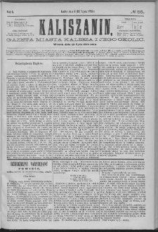 Kaliszanin : gazeta miasta Kalisza i jego okolic