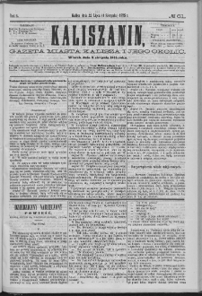 Kaliszanin : gazeta miasta Kalisza i jego okolic