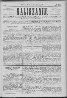 Kaliszanin : gazeta miasta Kalisza i jego okolic