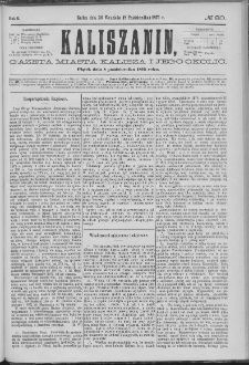 Kaliszanin : gazeta miasta Kalisza i jego okolic