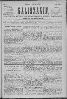 Kaliszanin : gazeta miasta Kalisza i jego okolic