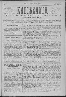 Kaliszanin : gazeta miasta Kalisza i jego okolic