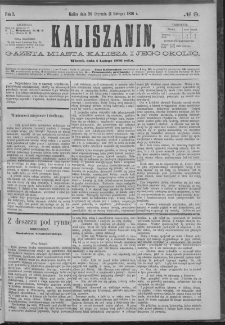 Kaliszanin : gazeta miasta Kalisza i jego okolic