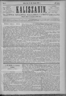 Kaliszanin : gazeta miasta Kalisza i jego okolic