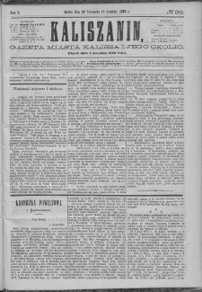 Kaliszanin : gazeta miasta Kalisza i jego okolic