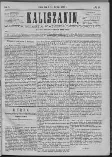 Kaliszanin : gazeta miasta Kalisza i jego okolic