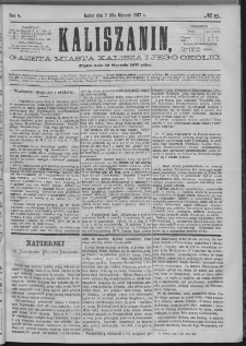 Kaliszanin : gazeta miasta Kalisza i jego okolic