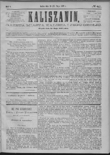 Kaliszanin : gazeta miasta Kalisza i jego okolic