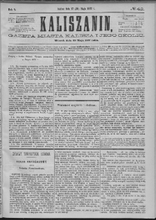 Kaliszanin : gazeta miasta Kalisza i jego okolic