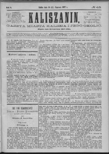 Kaliszanin : gazeta miasta Kalisza i jego okolic