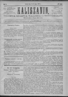 Kaliszanin : gazeta miasta Kalisza i jego okolic