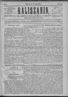 Kaliszanin : gazeta miasta Kalisza i jego okolic