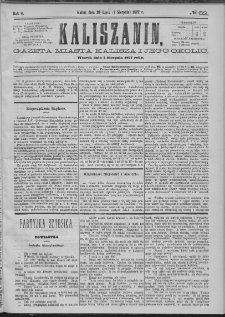 Kaliszanin : gazeta miasta Kalisza i jego okolic