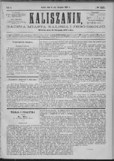 Kaliszanin : gazeta miasta Kalisza i jego okolic