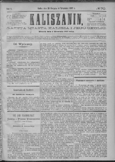 Kaliszanin : gazeta miasta Kalisza i jego okolic