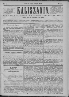Kaliszanin : gazeta miasta Kalisza i jego okolic